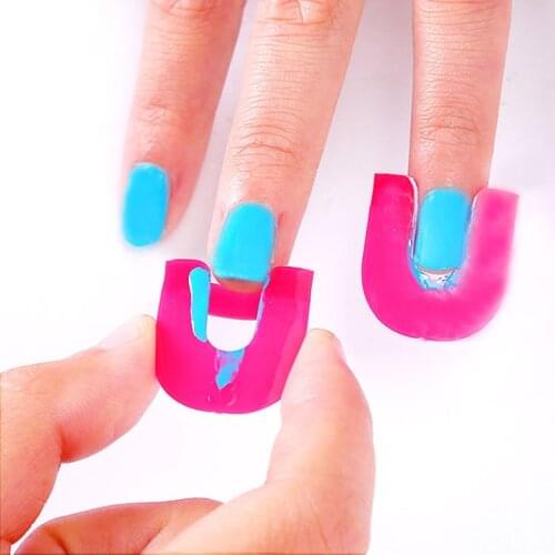 Nail Art Sets Women 26Pcs Nail Gel Model Clip Manicure Nail Edge Glue Overflow Prevent Tool Portable TLSM