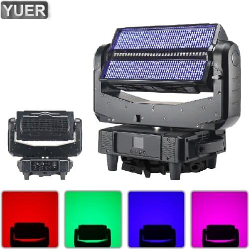 NEW 768X0.5W RGB 3IN1 LED Dyeing Strobe Effect Move Head Light DMX512 Music Control DJ Disco Stage Bar Dance Floor Light Shows
