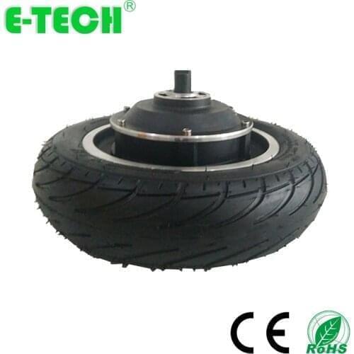 Hot sale 10 inch single shaft dual shaft pneumatic tyre geared 48V conversion kit electric wheel motor