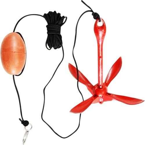 Portable Folding Anchor Buoy Kit Canoe Kayak Boat Sailboat Fishing
