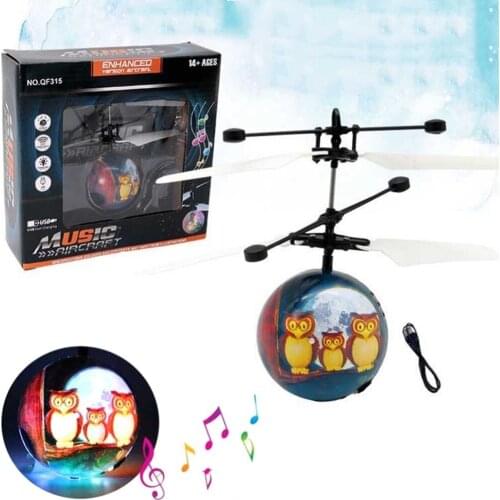 Colorful Flying Ball Helicopter RC Flying Ball Drone Helicopter Ball Built-in Shinning LED Lighting Flying Toys for Kids