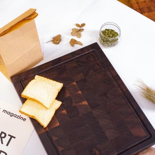 Walnut wood chess cutting board end -grain cutting board wood chopping blocks