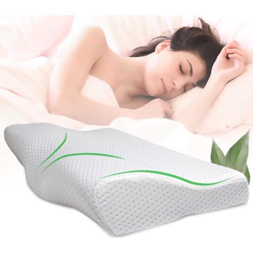 Comfortable Cervical Orthopedic Pillows Memory Foam Neck Care Bedroom Pillow Head Neck Support Sleeping Pillow For Adult Bedding
