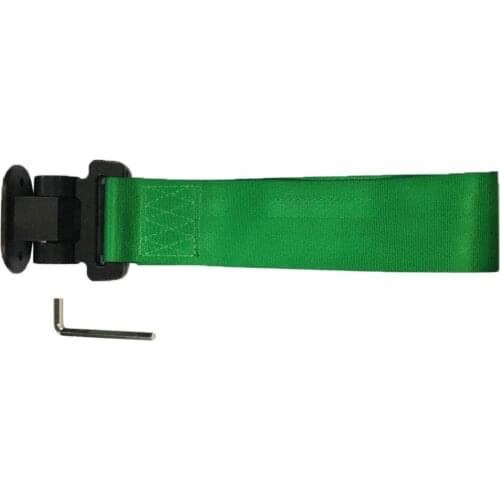 Universal Green Nylon Track Racing Style Tow Strap Stick for Front Bumper