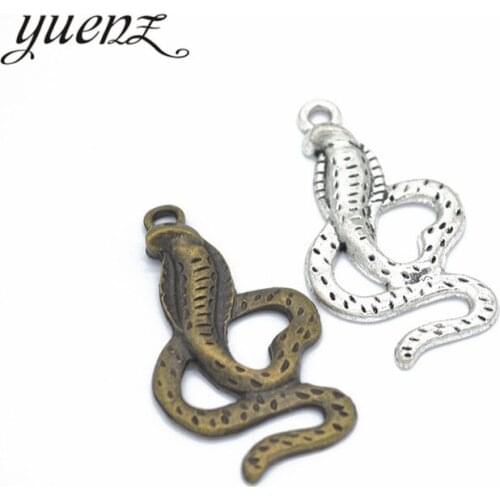 YuenZ 10pcs Snake Charms Tibetan Silver Bronze Pendants Antique Metal Charms For Jewelry Making DIY Bracelet Necklace D9111
