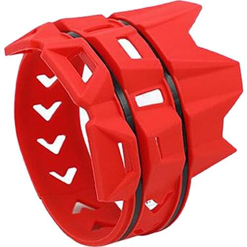 Motorcycle Exhaust Muffler Silencer Protector Guard Heat Shield Cover Rubber Ring for 2 Stroke/ 4 Stroke, 38.8x4.5x11cm