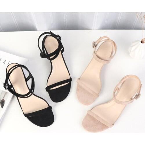 Black Sandals Sexy Sandals Block Heel Shoes Sandals Women Open Toe Heels Womans Shoes Fashions 2020 Sandalias Romanas Mujer