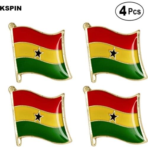 Ghana Flag Pin Lapel Pin Badge Brooch Icons 4pcs