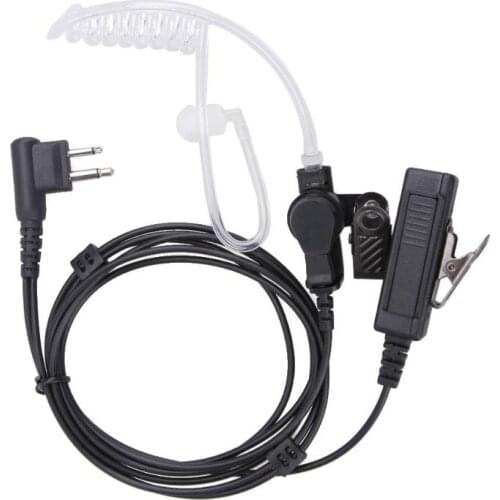 2 pin Headset Mic Covert Acoustic Tube Earpiece for Motorola Two Way Radios Security Agent Headsets Promotion New