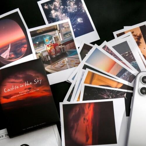 30Pcs Romantic scenery Sticker Diary Decorative Sticker DIY Label Stationery Deco Photograph Album Sticker Flake Scrapbooking