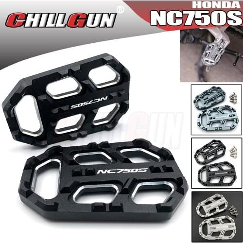 Motorcycle Accessories Foot Pegs CNC Front Footpegs Footrests Pedal Enlarger For HONDA NC750S NC750 S NC-750S 2014-2020 NC750-S