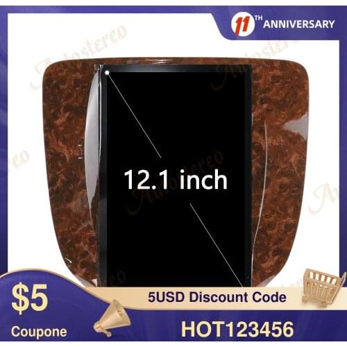 Vertical Screen Android9 PX6 Car GPS Navigation Auto Radio For GMC Yukon 2007-2011/Woode Auto Stereo Head Unit Multimedia Player