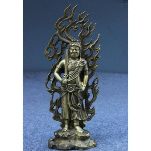 Mahayana Buddhism Pure Japan Fane Fudo Myo-o / Acalanatha Buddha Statue