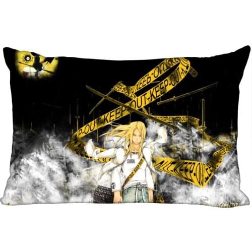 Soul Eater Anime Pillowcase Satin Fabric Pillow Cover New Rectangle Zipper Pillow Cases Home Office Wedding Decorative 10-10