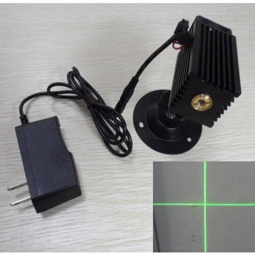 Long bright cross linear green laser marking laser laser head positioner 10MW