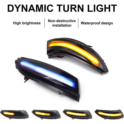 For Renault Clio IV MK4 BH RS Grandtour KH 2012 - 2016 Dynamic Blinker LED Turn Signal Light Side Mirror Indicator Sequential