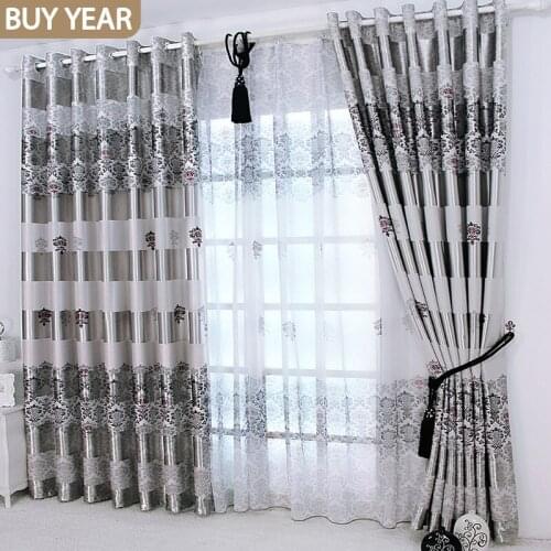 European Modern Minimalist Custom Draperies Curtains for Living Room Bedroom Luxury Home Decoration Accessories