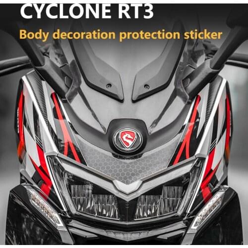 Motorcycle Stickers Decals Prints Protective Wheel Hub Reflective for Cyclone Rt3