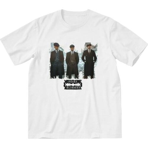 Harajuku Peaky Blinders T Shirt Men 100% Cotton Printed T-shirts Funny Tshirt Short Sleeve The Shelby Brothers Tees Tops Gift