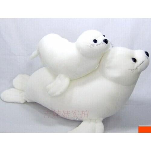 Midlle lovely sea lions toy stuffed white high quality sea lions doll gift toy about 50cm 0386
