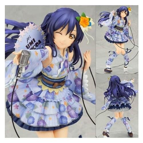 NEW hot 21cm LoveLive! Love Live kimono Sonoda Umi Action figure toys doll collection Christmas gift with box