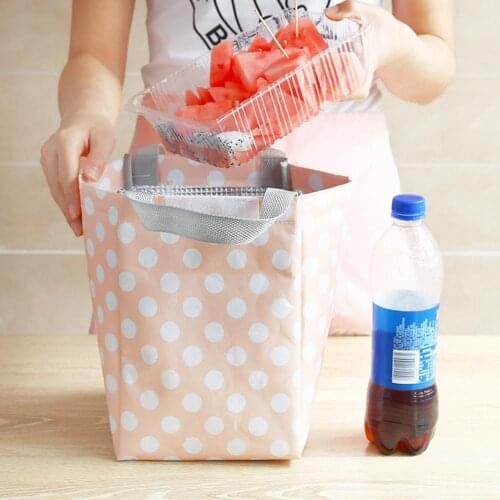 New Fashion Portable Lunch Bag Pouch Storage Box Insulated Thermal Bento Cooler Picnic Tote School Office Bento Lunch -Tote Bag