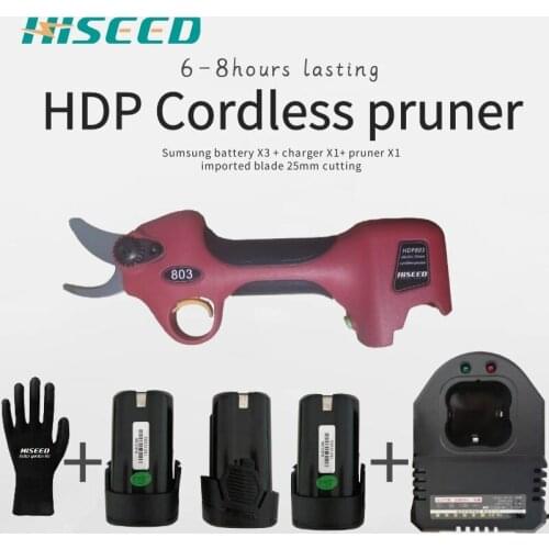 Gardening pruning shears Fast charging lithium battery, cutting diameter 25MM 2019 cordless electric scissors