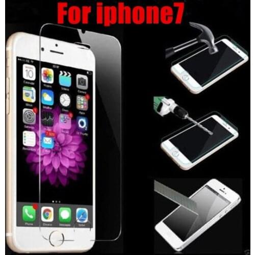 Wholesale 200pcs For iPhone 7 plus Tempered Glass Screen Protector 2.5D 9H Hard 0.3mm For iPhone7 Toughened Protective Film