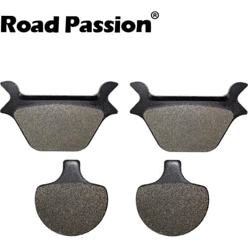 Road Passion Motorcycle Front and Rear Brake Pads for Harley Sportster & Softail Series (All Models) 1988-1999 FA94 FA200
