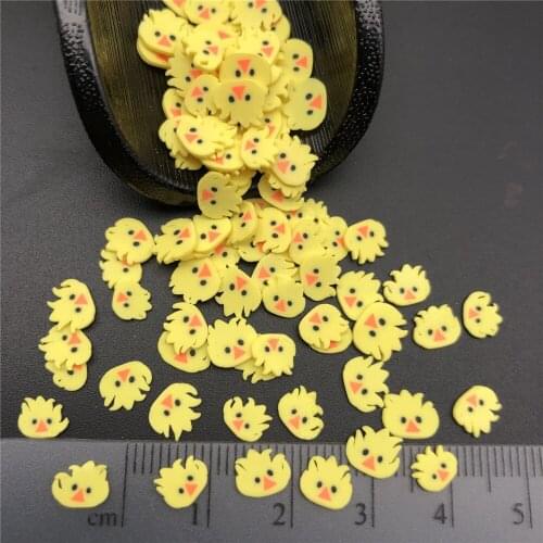 50g Yellow Duck Polymer Clay Sprinkle For Kids Diy ,Soft Clay For Craft Clay/Nail Art/Scrapbook Decoration DIY,Filler