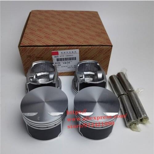 4pcs/set Engine Piston For Chery A5 Fora E5 E3 Bonus 3 Fulwin 2 Arrizo3 X1 indiS Beat S18D 477 Engine 1.5L 477F-1004015