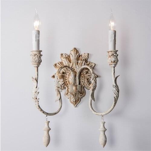 E14 Candle Retro Handmade Wall Light Aisle Corridor Wall Sconces Bedroom Bedside Decor Lamp Living Room Wall Lamps Home Lighting