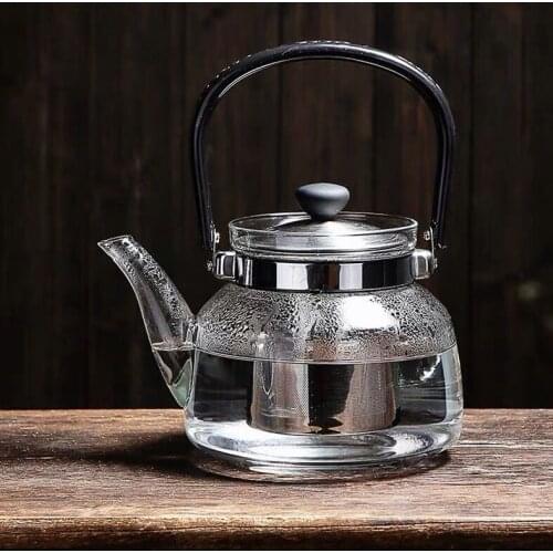 Heat Resistant Glass Teapot Ceramic Stainless Steel Filter Samovar Large Capacity Simple Gift Cups Teteras Stove Kettle EI50TP