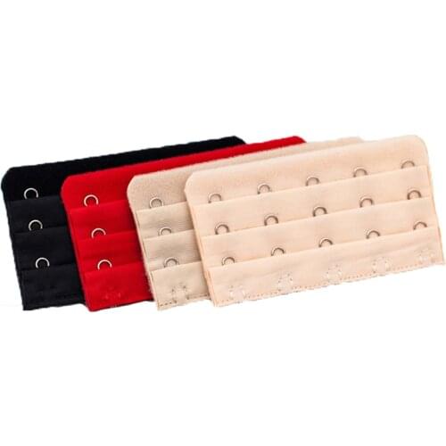 Women 3 Rows 5 Hooks Bra Extender Extension Clip On Strap Lengthened Buckle Elastic Bra Clasp Hooks Underwear Bra Accessories