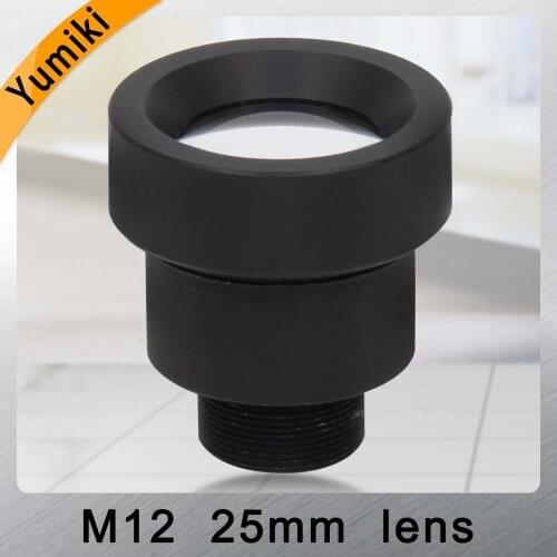 Yumiki CCTV lens 25mm M12*0.5 14degree 1/3" F1.2 CCTV MTV Board Lens For Security CCTV Camera