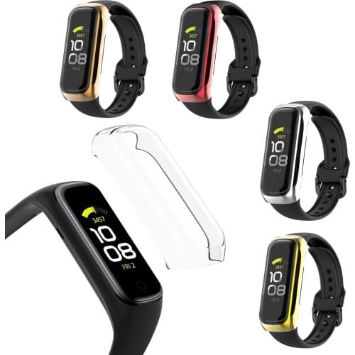 Hard Edge Screen Glass Protector Case Shell Frame For Samsung Galaxy Fit 2 SM-R220 Smartband Fit2 R220 Protective Bumper Cover