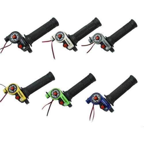 1 pair of 22mm 7 / 8 "motorcycle torsion throttle handle, with cable handle accelerator, with engine on / off button, this is us