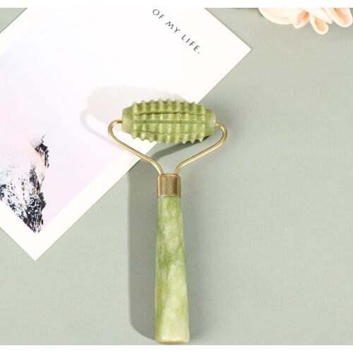 1PCS Natural Facial Beauty Massage Tool Jade Roller Face Thin Massager Relaxation Anti Wrinkle Health Care Tools