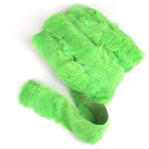 1yard 4CM Green Rabbit Hair Lace Ribbon Decoration Handmade Sewing Cloth Shoes Hat Gloves DIY Accessories Promotion Wholesale