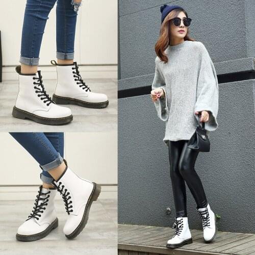 2021 High-quality Fashionable Boots for Women Motorcycle Boots Leather Martin Boots Fashion All-match Leather Womens Boots