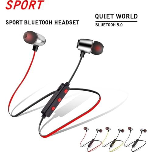 V5.0 Bluetooth Headset Wireless Earphones Sport In Ear Earbuds With Mic Gaming Earphones For Xiaomi Huawei Oppo Earpiece Fone