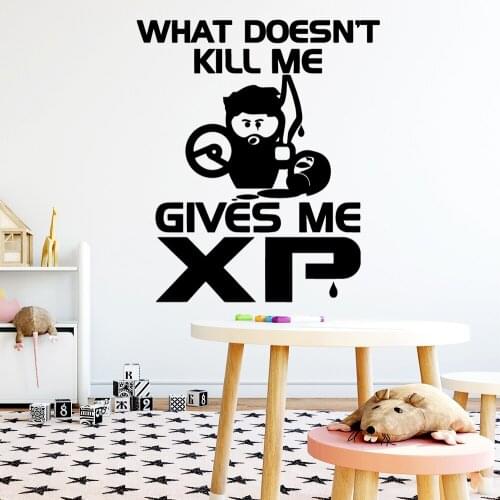 Large what doesn't kill me Wall Decal Living Room Removable Mural For Baby Kids Rooms Decor Decal Creative Stickers
