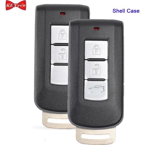 KEYECU 2pcs for Mitsubishi ASX Lancer Outlander Eclipse Galant Remote Key Shell Case Fob 2 / 3 Button G8D-644M-KEY-E