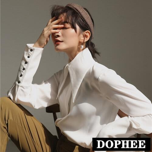 Dophee Womens White Shirts