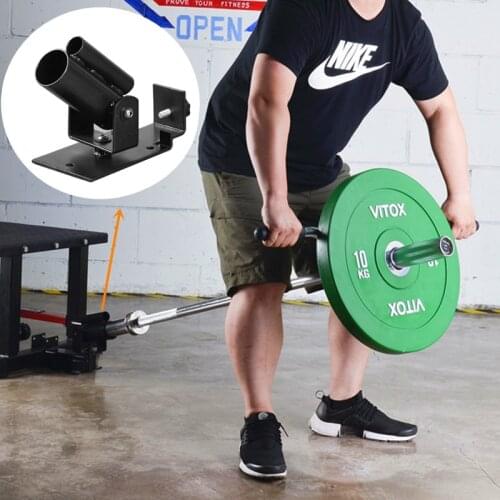 Fitness T-Bar 360° Swivel Insert Landmine Gym Plate Gantry Frame Barbell Attachment Home Deadlift Rowing Workout Equipment