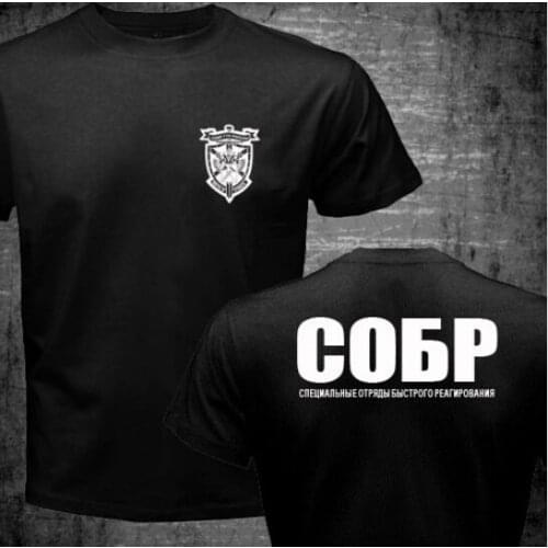 Russian Spetsnaz Special Force Harajuku Style Tshirt Homme SWAT Special Rapid Response Unit SOBR Men T-shirt Camisetas Hombre