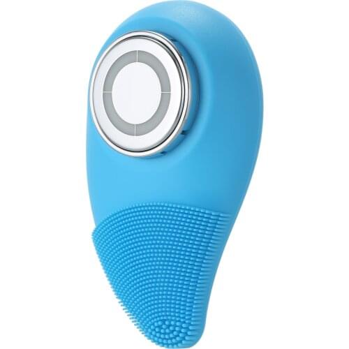 Beauty Device Facial Massage Face Cleansing Brush 3 Modes VibratingWaterproof Silicone Gentle Exfoliating Facial Cleansing Brush