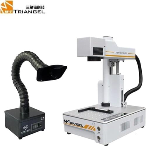 M-Triangel Fiber Laser 20W Auto Focus Engraving Machine For IPhone12 XS XSMAX 8 8P 11 Rear Glass Remove Laser Separating Machine