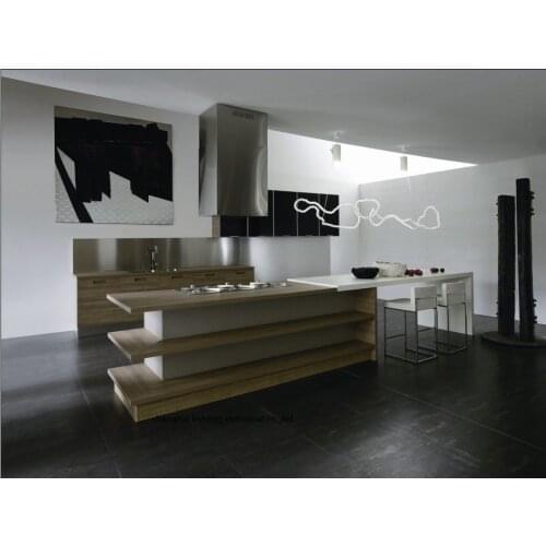 Melamine/mfc kitchen cabinets(LH-ME022)