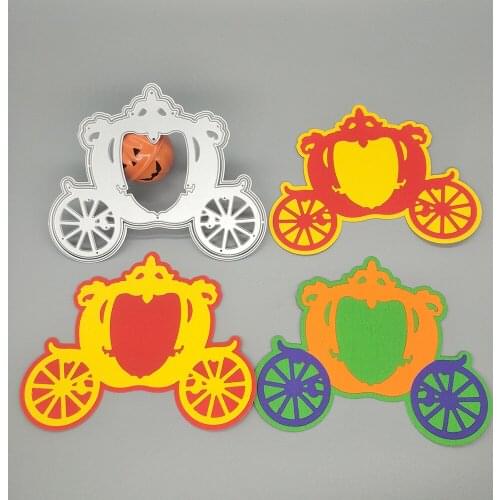 New Halloween pumpkin car metal cutting mold photo album paper DIY gift card decoration embossed cube